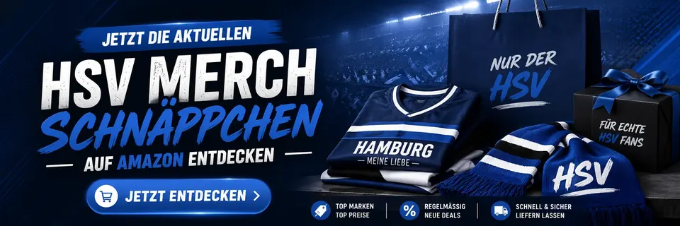 Jetzt die aktuellen HSV Merch Schnäppchen auf Amazon entdecken