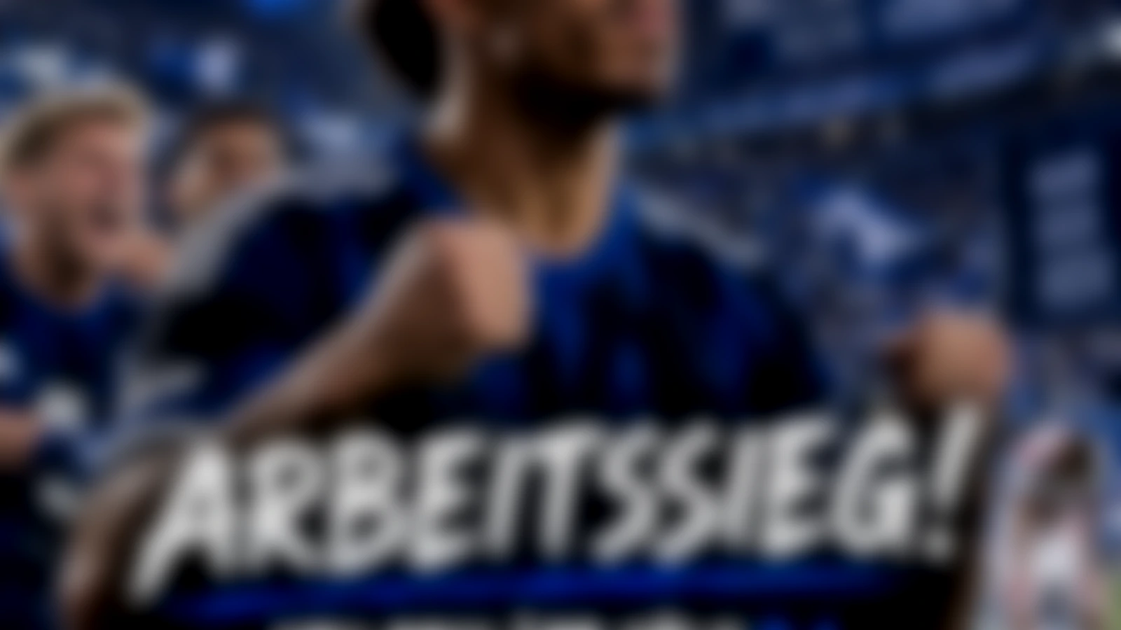 Hamburg1887-Newsgrafik zum 2:1-Sieg des HSV gegen Köln mit Yussuf Poulsen im Fokus
