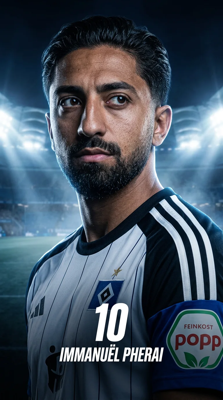 Spielergrafik von Immanuël Pherai im HSV-Trikot