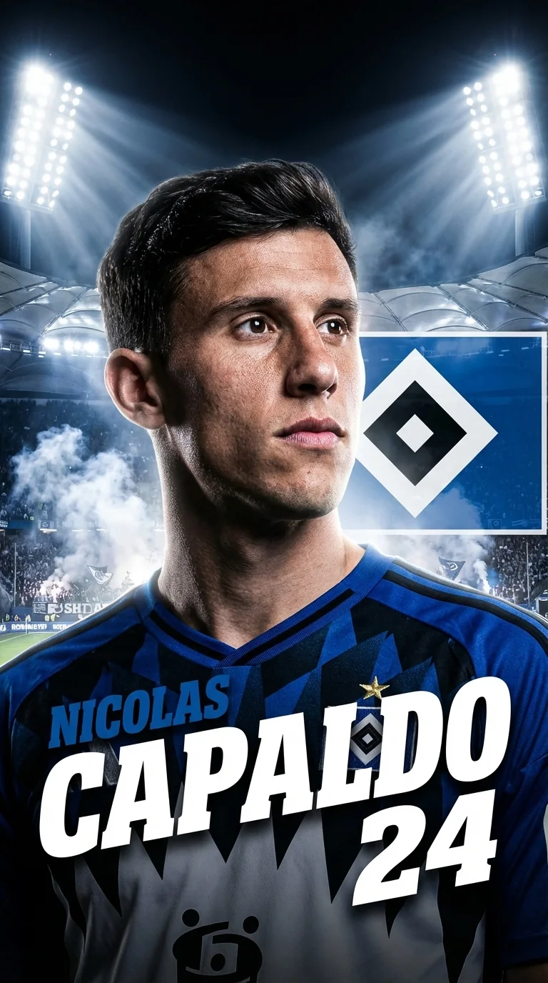 Spielergrafik von Nicolás Capaldo im HSV-Trikot