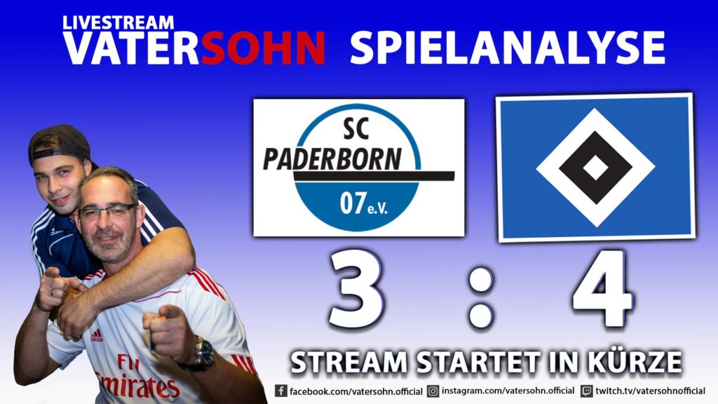 HSV Spielanalyse SC Paderborn - HSV | VaterSohn
